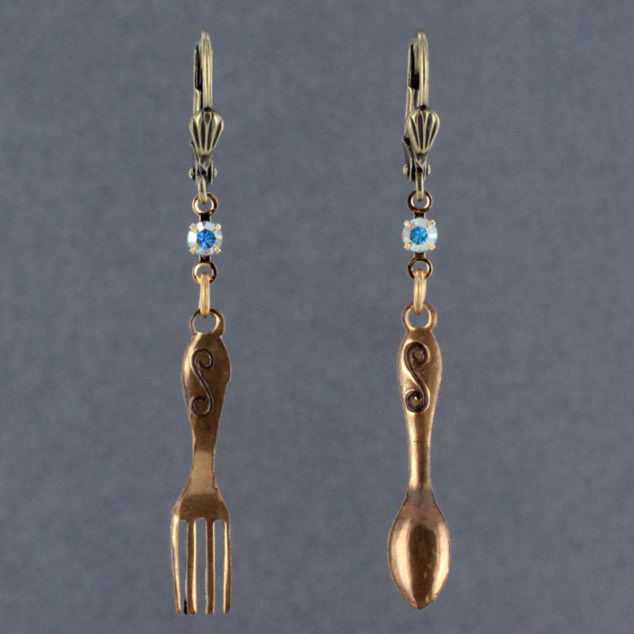 Earrings Fork and Spoon 